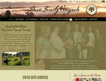 Tablet Screenshot of davisfamilyvineyards.com